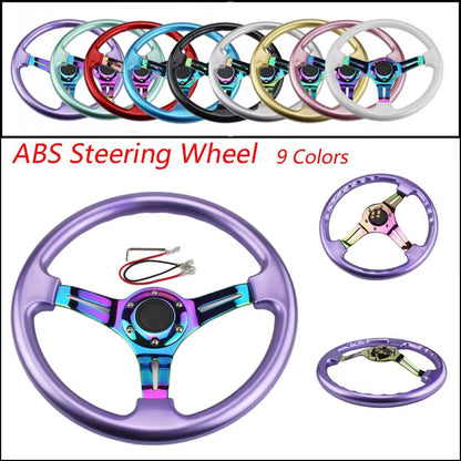 Neo Chrome New 350Mm 14Inch Steering Wheel ABS Steering Wheel