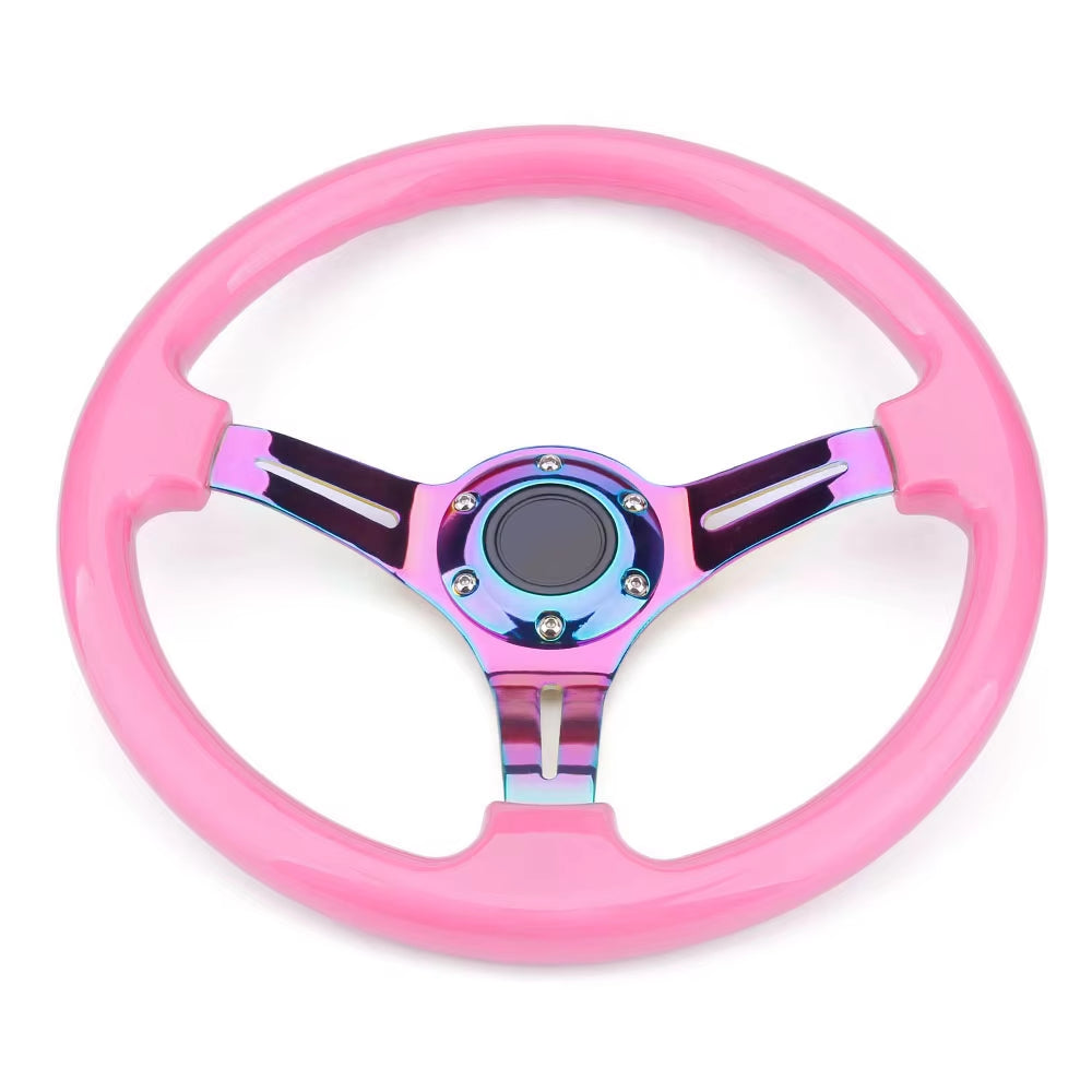 Neo Chrome New 350Mm 14Inch Steering Wheel ABS Steering Wheel