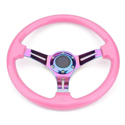 Neo Chrome New 350Mm 14Inch Steering Wheel ABS Steering Wheel