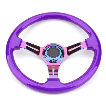 Neo Chrome New 350Mm 14Inch Steering Wheel ABS Steering Wheel
