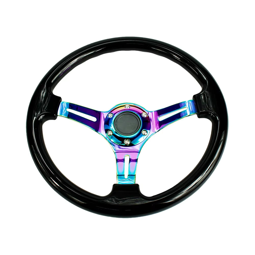Neo Chrome New 350Mm 14Inch Steering Wheel ABS Steering Wheel