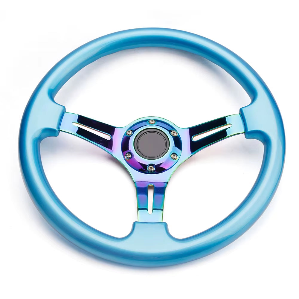 Neo Chrome New 350Mm 14Inch Steering Wheel ABS Steering Wheel
