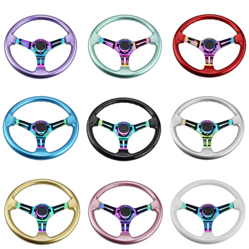 Neo Chrome New 350Mm 14Inch Steering Wheel ABS Steering Wheel