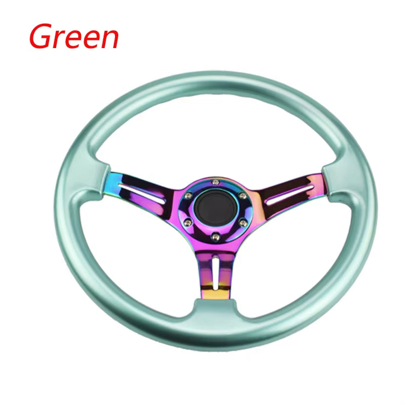 Neo Chrome New 350Mm 14Inch Steering Wheel ABS Steering Wheel