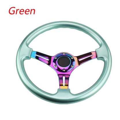 Neo Chrome New 350Mm 14Inch Steering Wheel ABS Steering Wheel