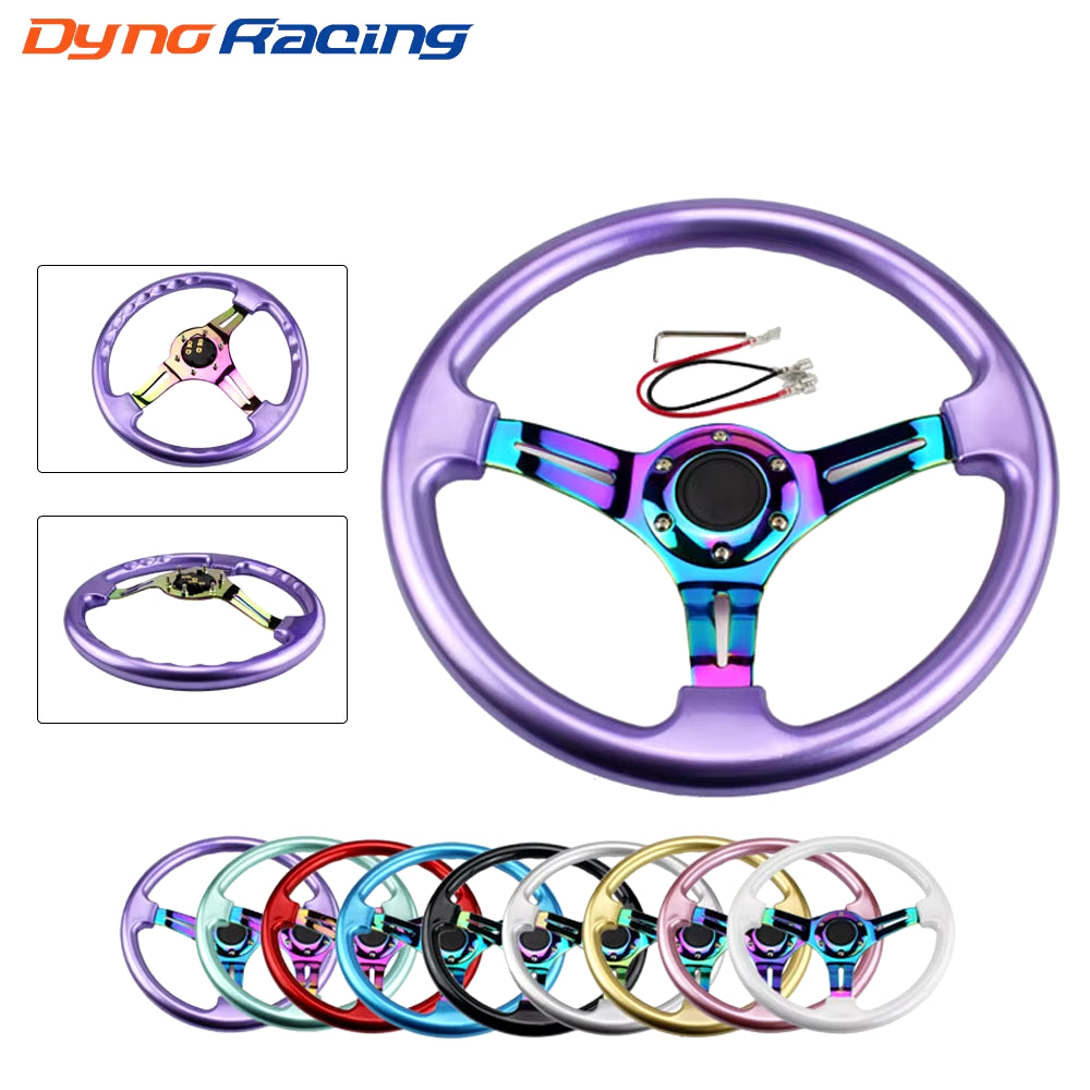 Neo Chrome New 350Mm 14Inch Steering Wheel ABS Steering Wheel