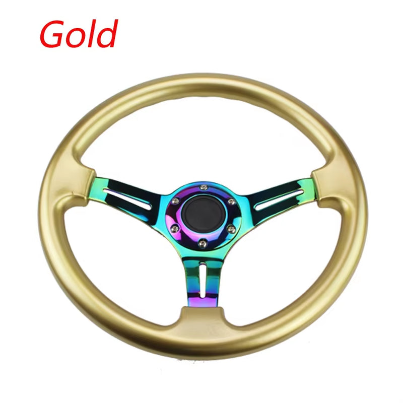 Neo Chrome New 350Mm 14Inch Steering Wheel ABS Steering Wheel