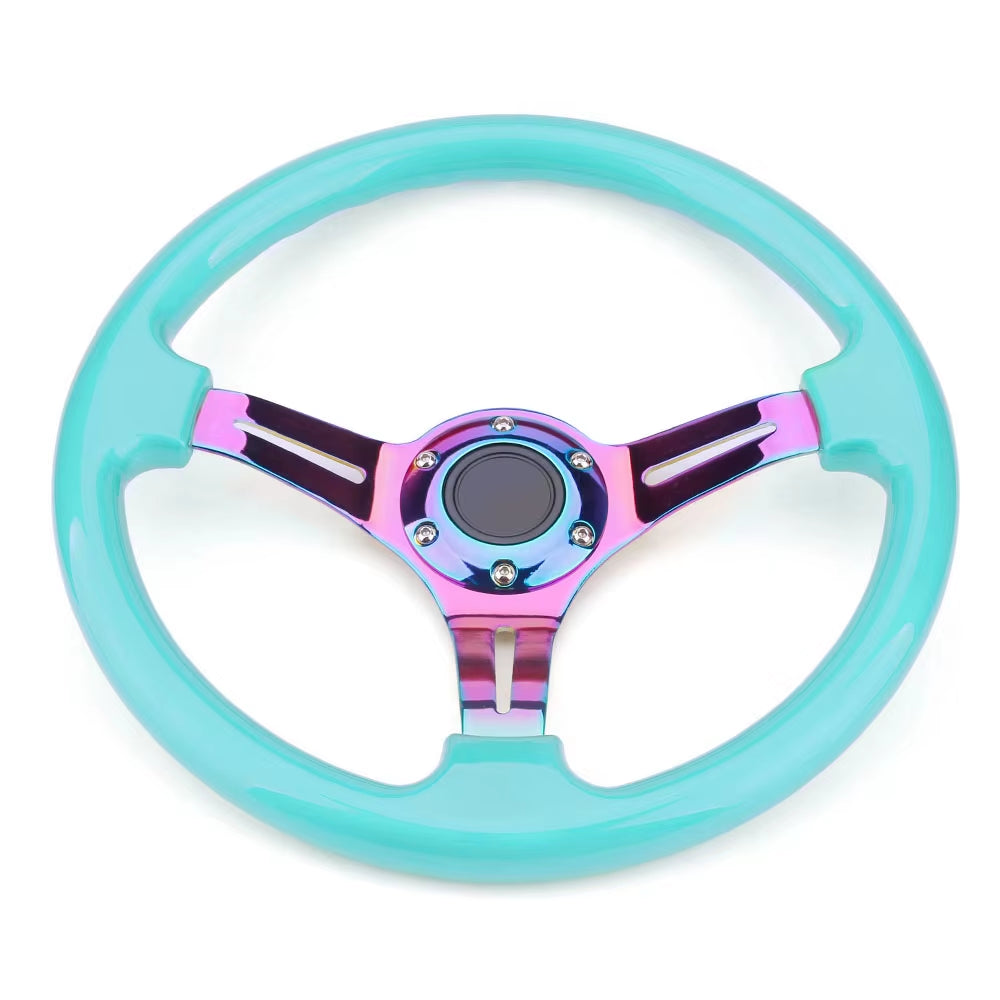 Neo Chrome New 350Mm 14Inch Steering Wheel ABS Steering Wheel