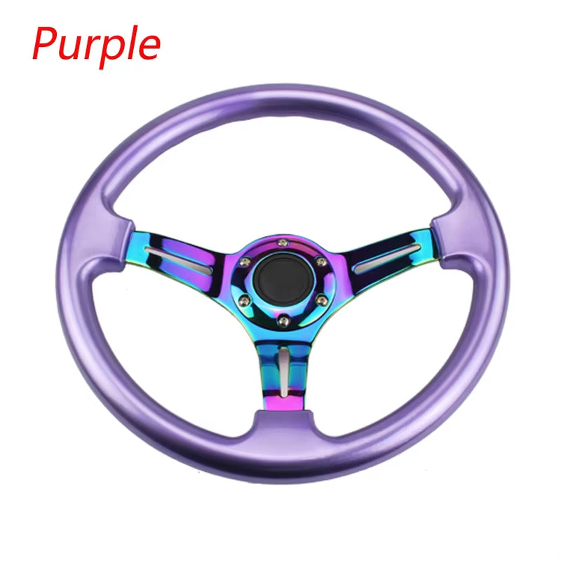 Neo Chrome New 350Mm 14Inch Steering Wheel ABS Steering Wheel